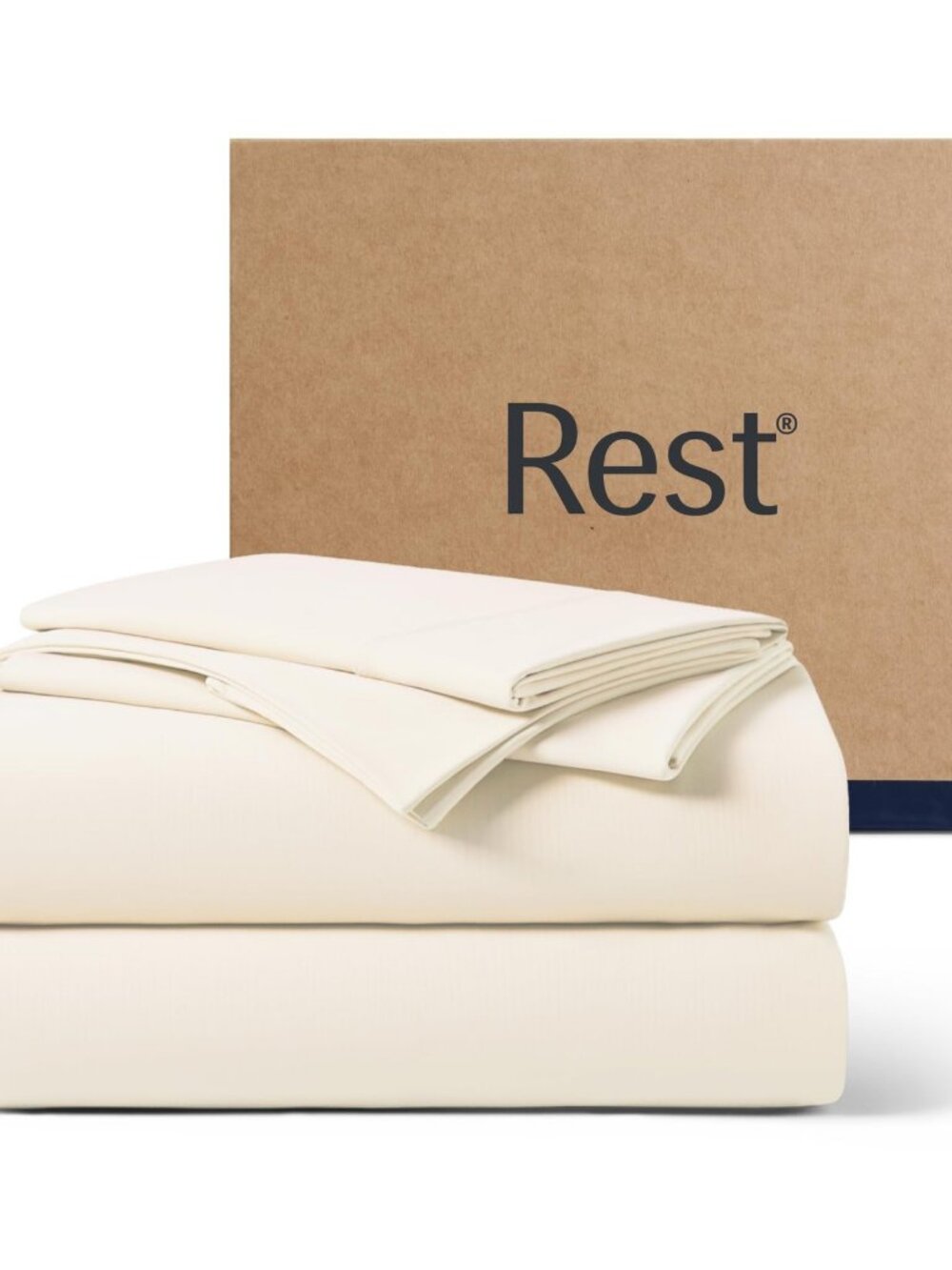 REST Evercool+ Cooling Sheet Set Queen Snow Ivory 4pc